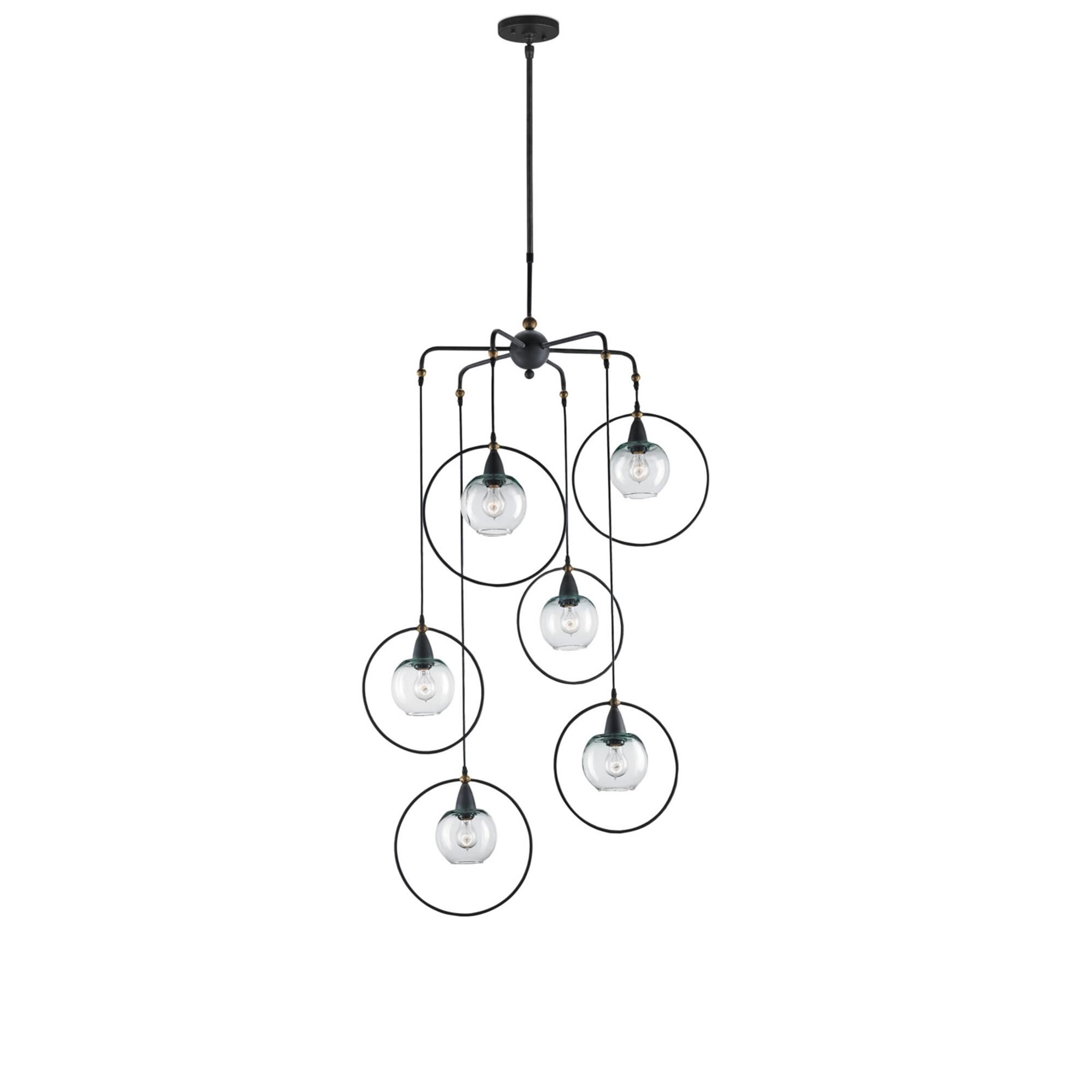 Moorsgate 36 Inch 6 Light Multi Light Pendant,